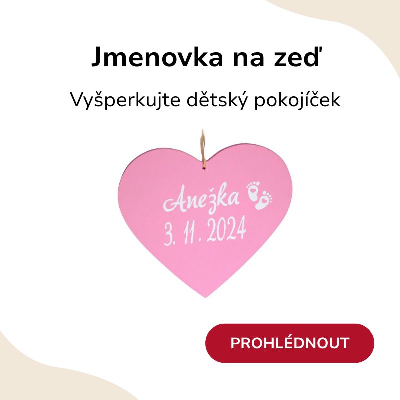 Tip na dárek dětská jmemovka