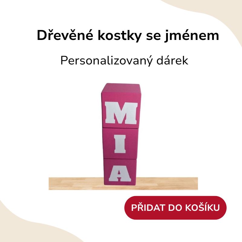 Tip na dárek dětské kostky