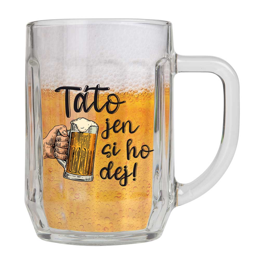 Bohemia Gifts Dárkový pivní půllitr pro tatínka v krabičce