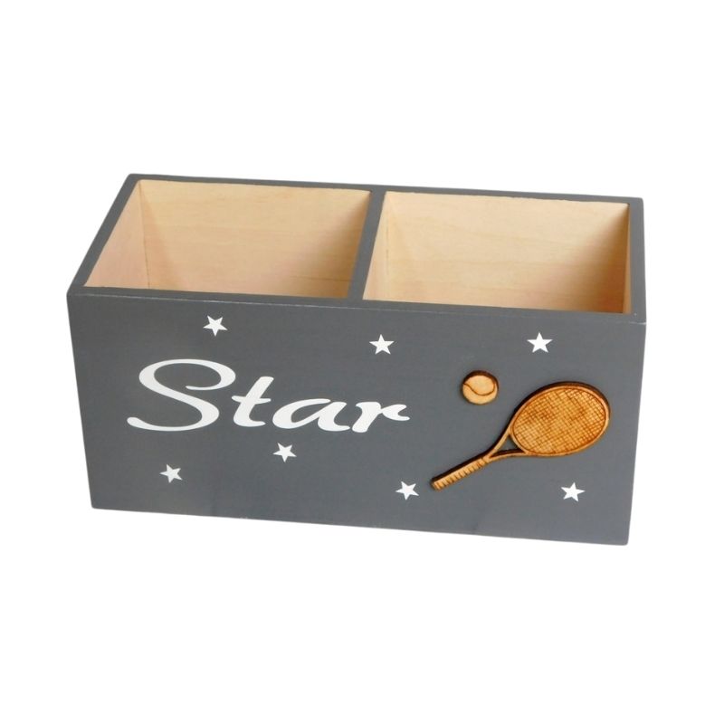 Dřevěný pastelkovník STAR tenis