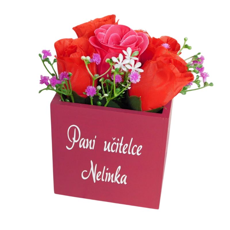 Květináček/tužkovník pro paní učitelku