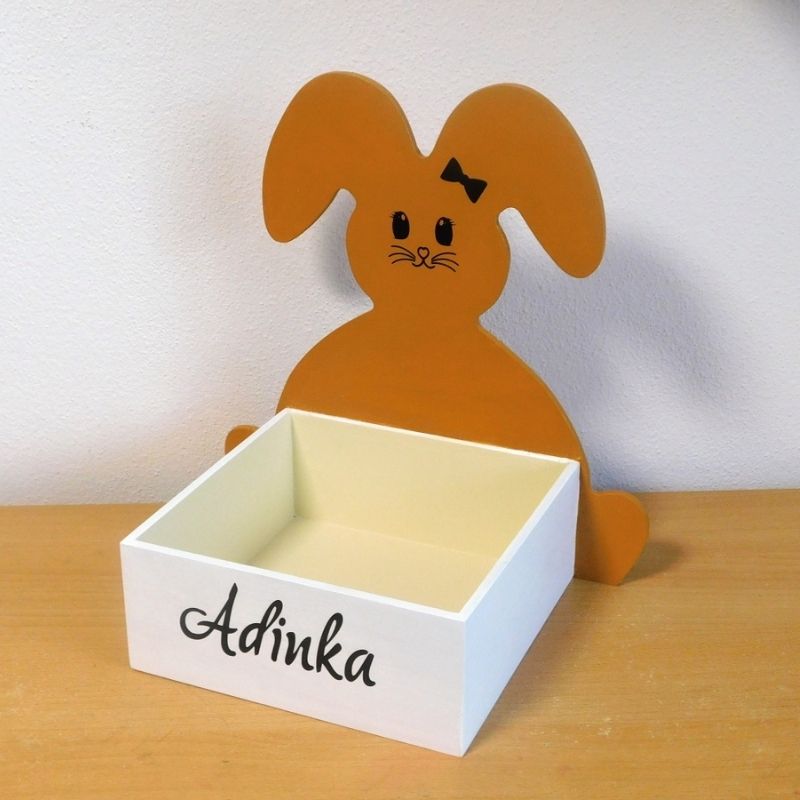 Dřevěný velikonoční box na pomlázku HOLKA