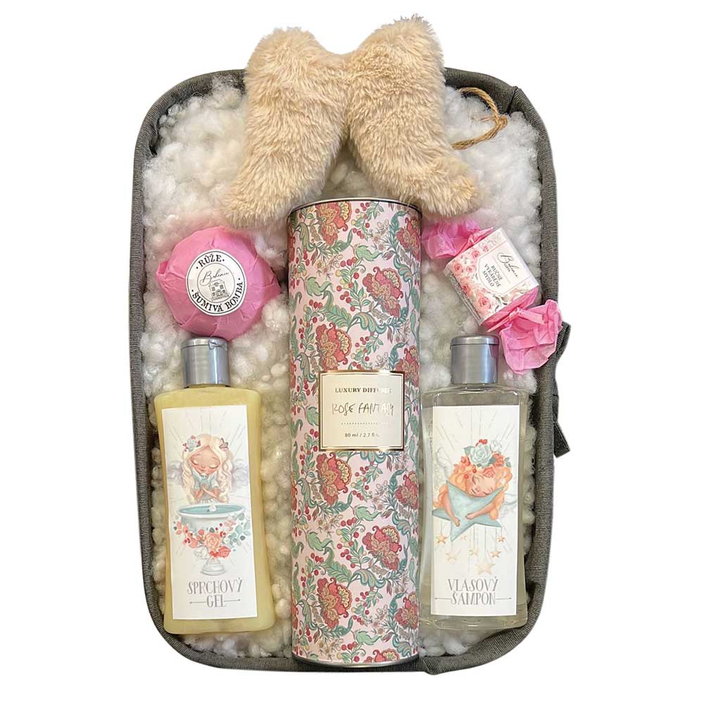 Bohemia Gifts Dárkový koš – Andělská křídla