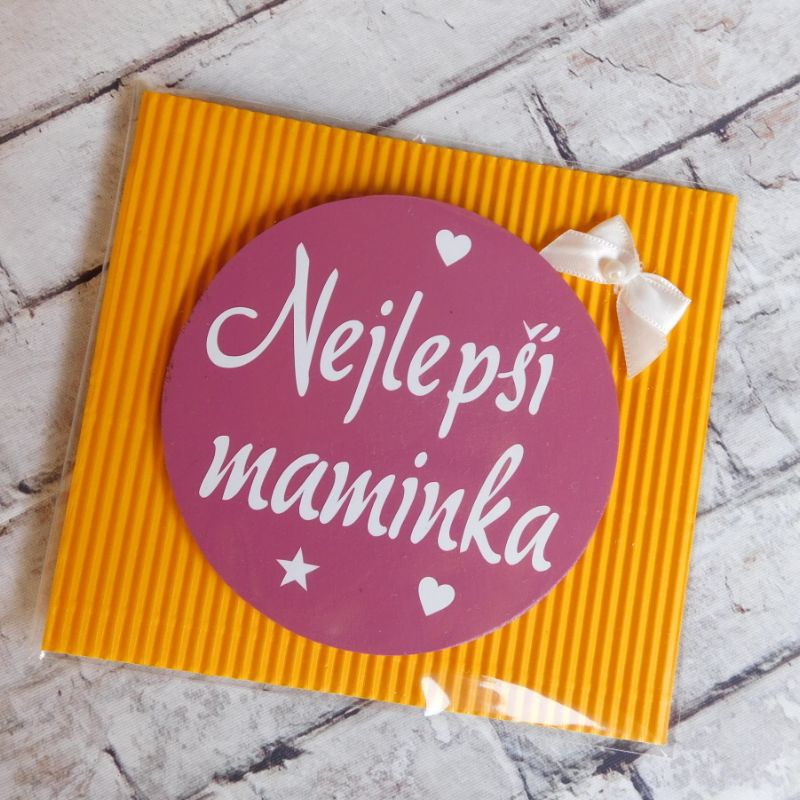 Dřevěná magnetka Nejlepší maminka