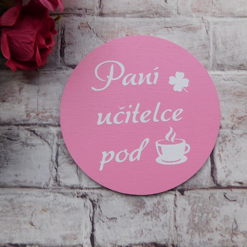 Dárková sada pro paní učitelku - čaj, podtácek