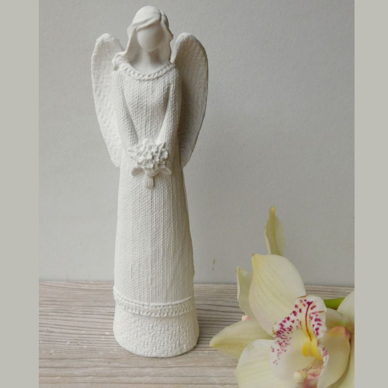 Andělka Barborka s kyticí BÍLÁ