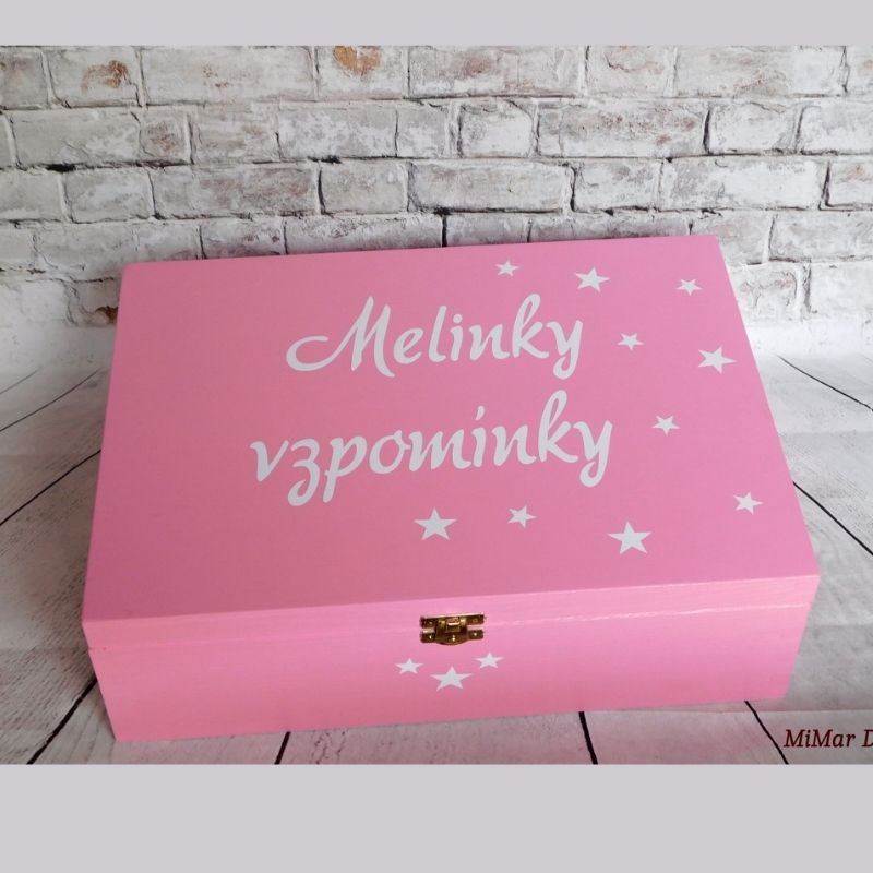 Dárková bedýnka na vzpomínky růžová