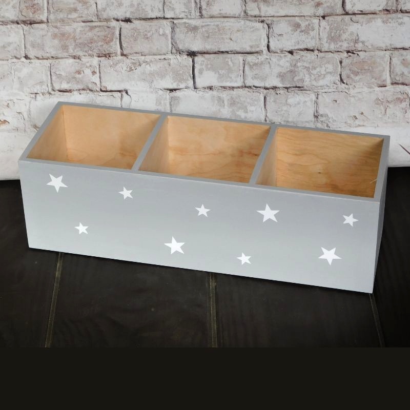 Pastelkovník na psací potřeby sv. šedý s hvězdičkami 