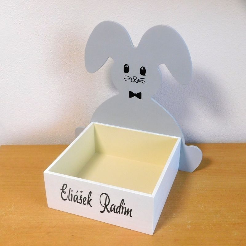 Dřevěný velikonoční box na pomlázku KLUK