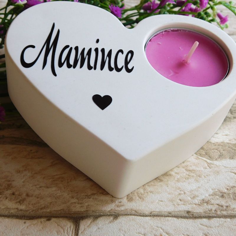 Svícen srdíčko Mamince