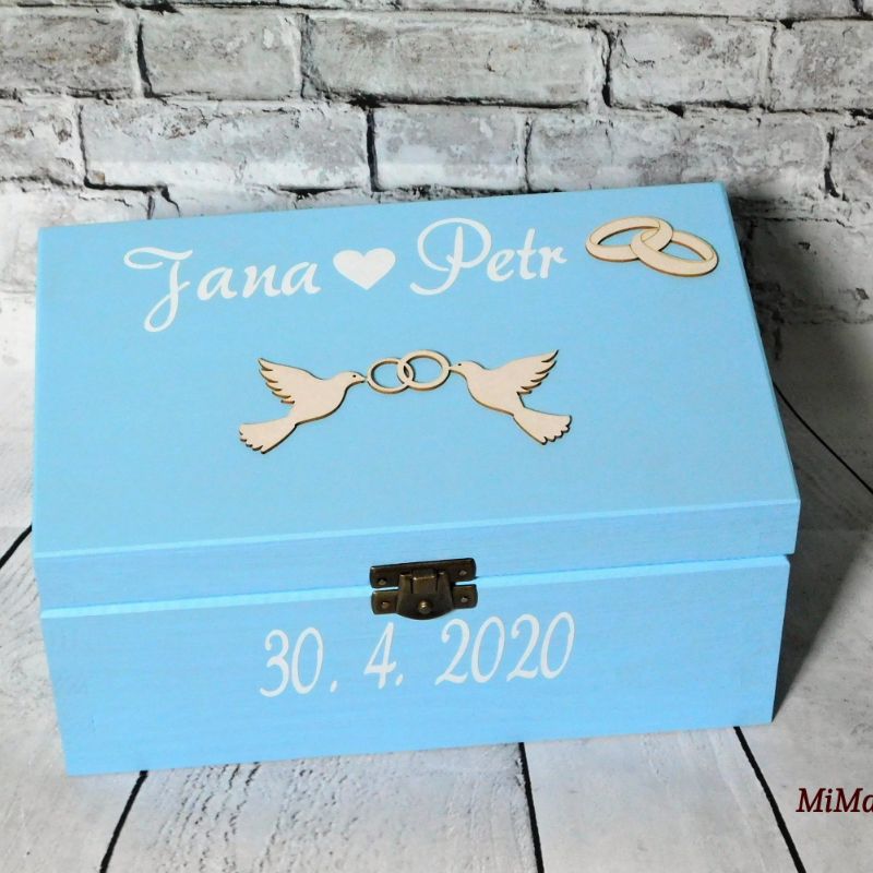 Svatební truhlička pro novomanžele