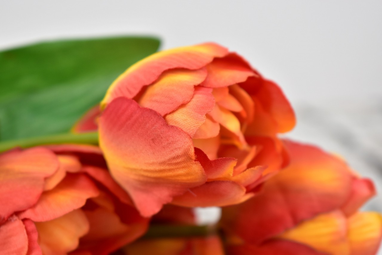 Kytice tulipánů 43 cm, oranžová