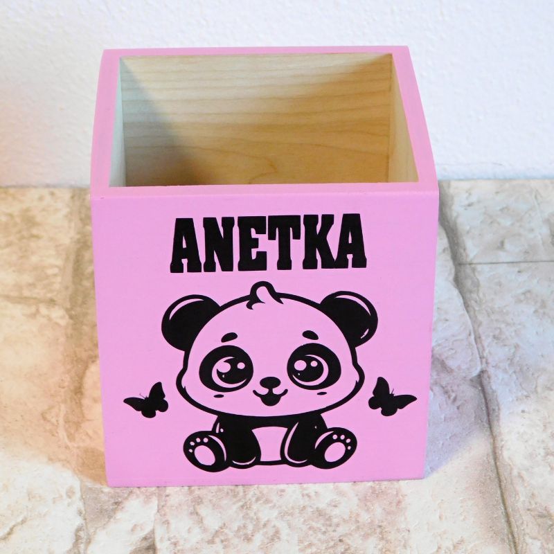 Přihrádka na pastelky panda