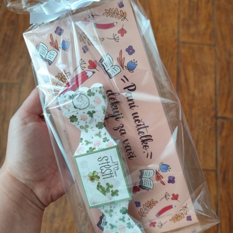 Dárková sada pro paní učitelku mýdlo, čokoláda