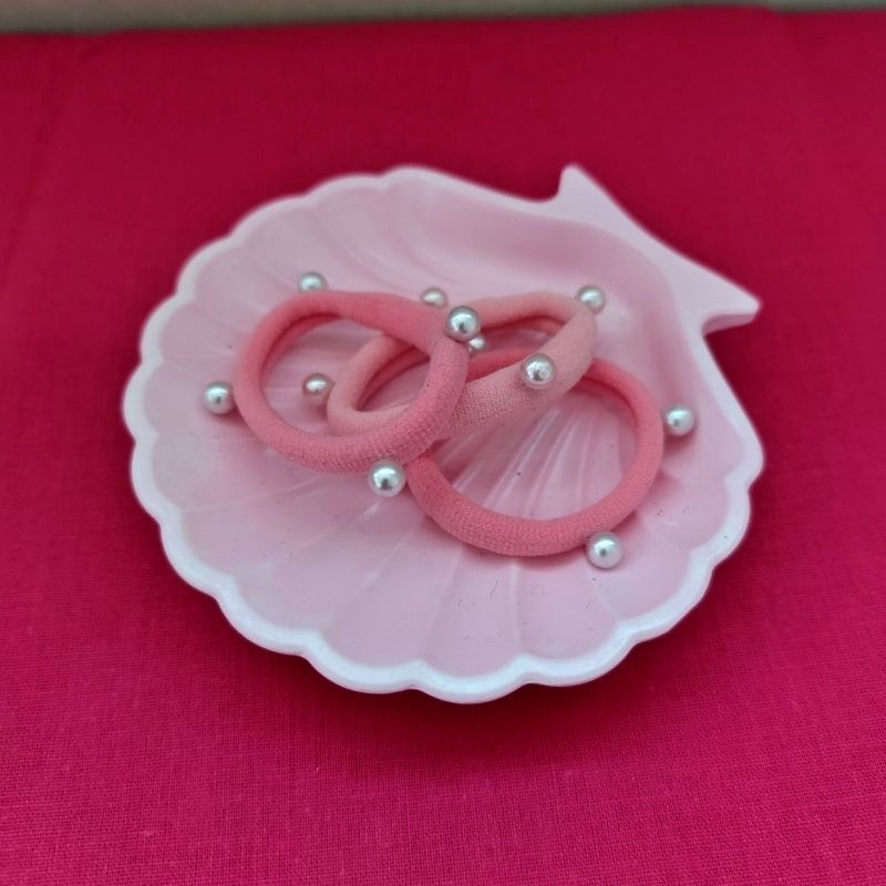 Mušle miska na šperky -  světle růžová