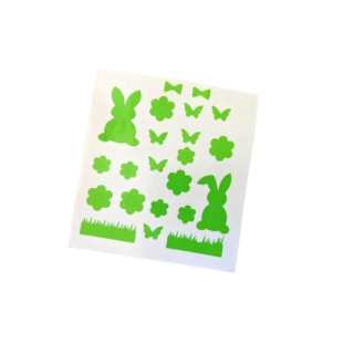 Velikonoční samolepky 22 ks zelené