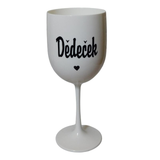 Sklenička pro dědečka bílá