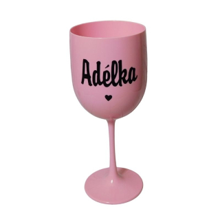 Sklenička se jménem RŮŽOVÁ
