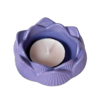 Svícen lotosový květ - lila