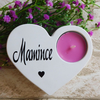 Svícen srdíčko Mamince