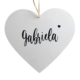 Dřevěná jmenovka na dveře