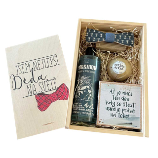 Bohemia Gifts Dárková dřevěná bedna malá – Jsem nejlepší děda na světě