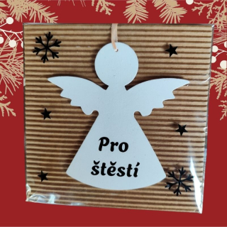 Anděl Pro štěstí na kartě