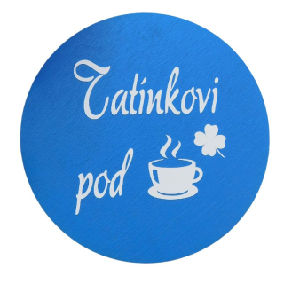 Dřevěný podtácek Tatínkovi pod kávu
