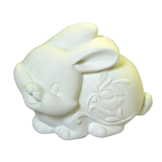 Dekorační zajíček bílý