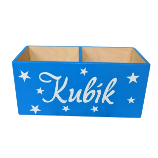 Organizér na tužky se jménem modrý