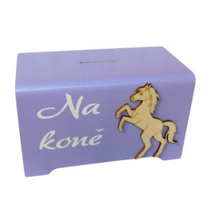 Dřevěná pokladnička Na koně