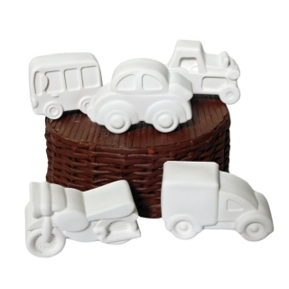 Odlitky ke tvoření - sada 5 kusů DOPRAVNÍ PROSTŘEDKY