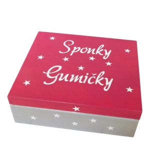 Dětská dřevěná šperkovnice s 9 přihrádkami