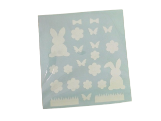 Velikonoční samolepky 22 ks bílé