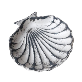 Miska mušle šedá mramorovaná