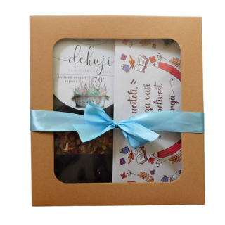 Dárková sada pro pana učitele čaj a čokoláda