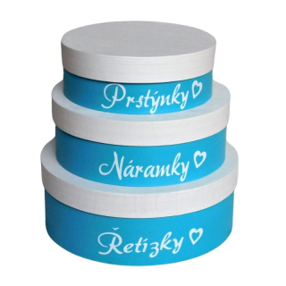 Šperkovnice na prstýnky, náramky, řetízky tyrkys