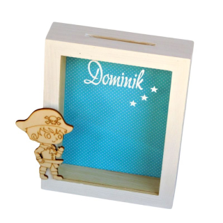 Pirátská pokladnička se jménem