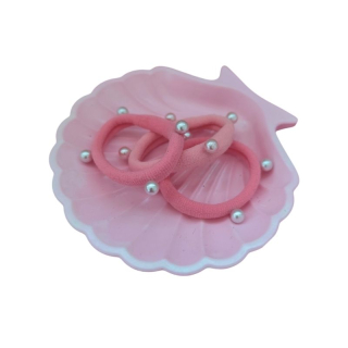 Mušle miska na šperky -  světle růžová