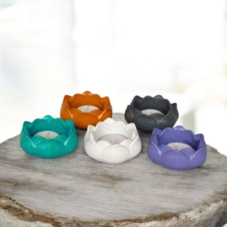 Svícen lotosový květ VÝBĚR BARVY